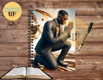 scripture study journal with African American male on the cover 