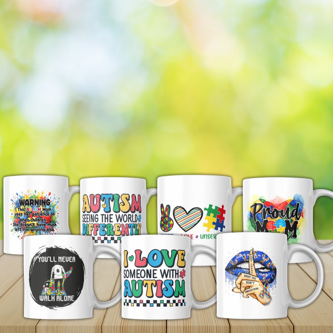 Autism Awareness Mugs- Neurodiversity Mugs- Mug Options for Autism Acceptance