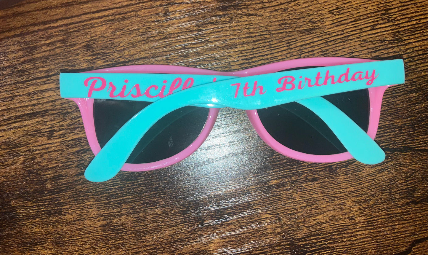 Personalized Sunglasses- Party Favors