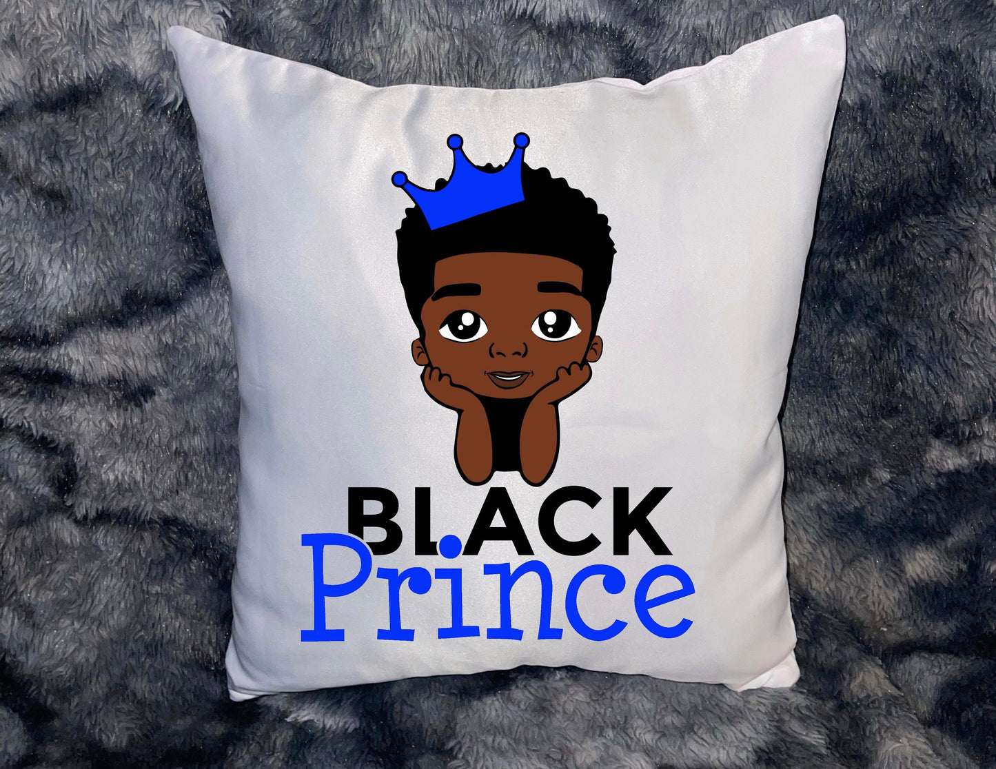 Black prince throw pillow and canvas set - BozzUp Kustomz