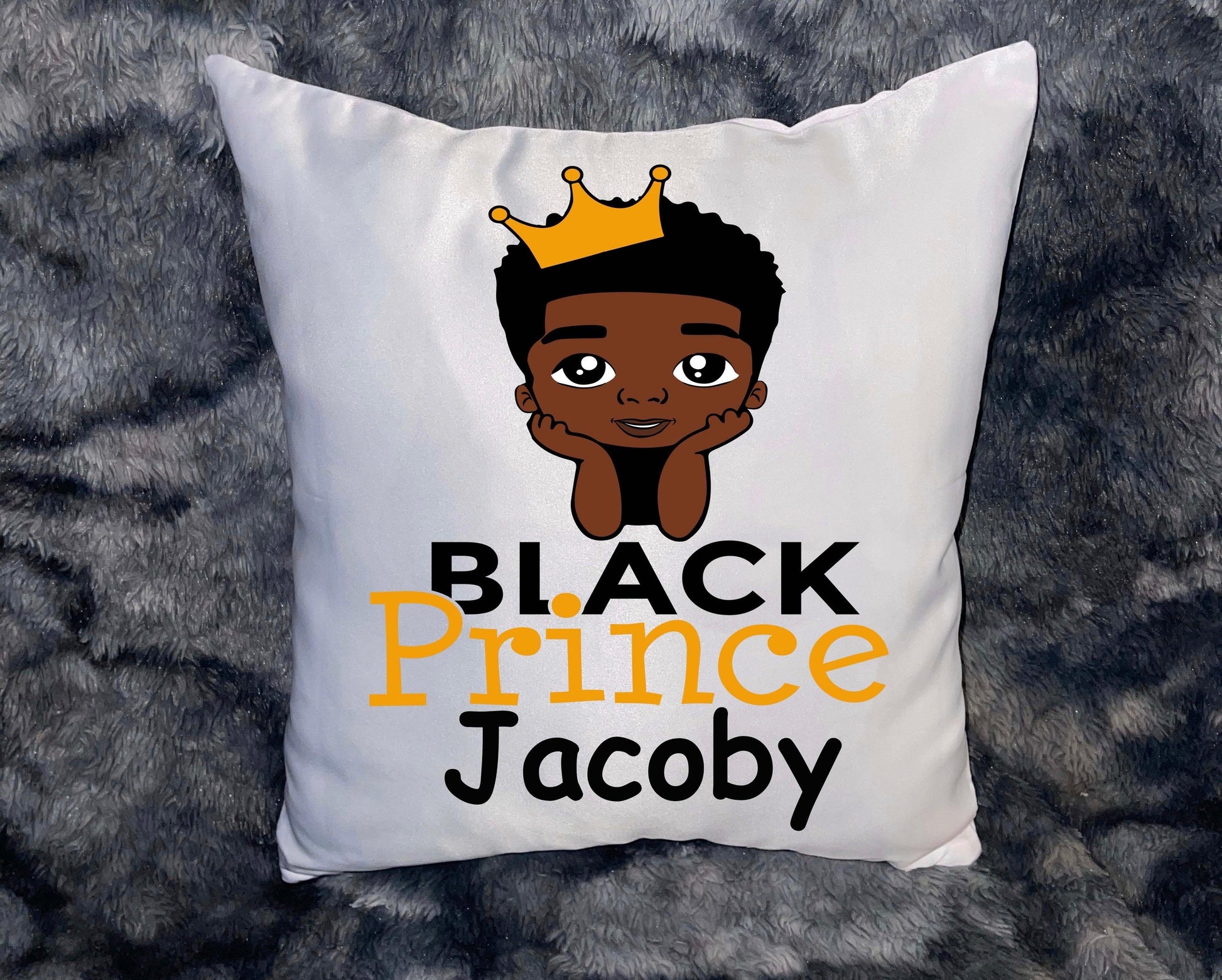 Black prince throw pillow and canvas set - BozzUp Kustomz