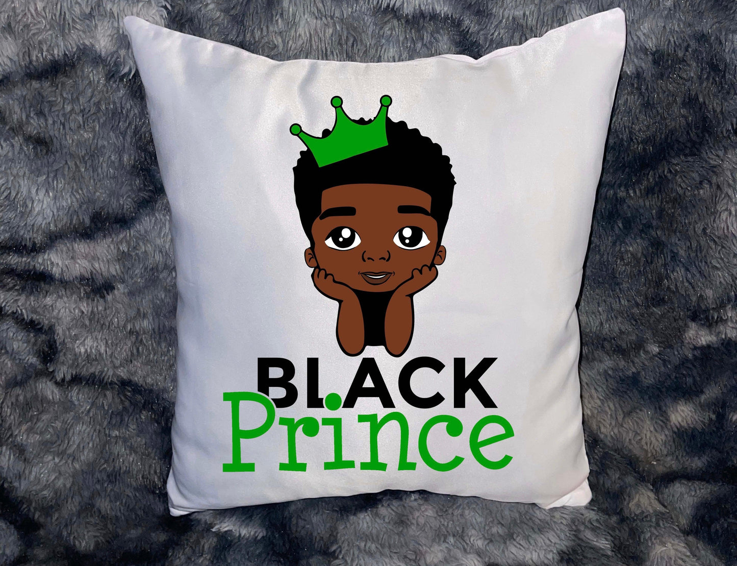 Black prince throw pillow and canvas set - BozzUp Kustomz