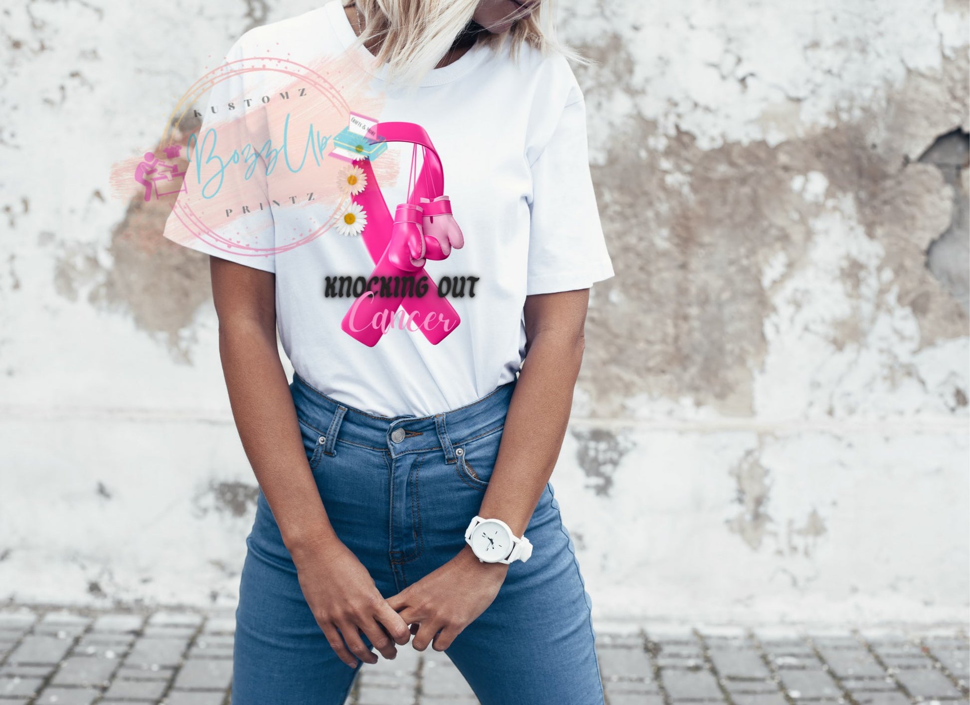 Breast Cancer Awareness Shirts-Knocking out - BozzUp Kustomz