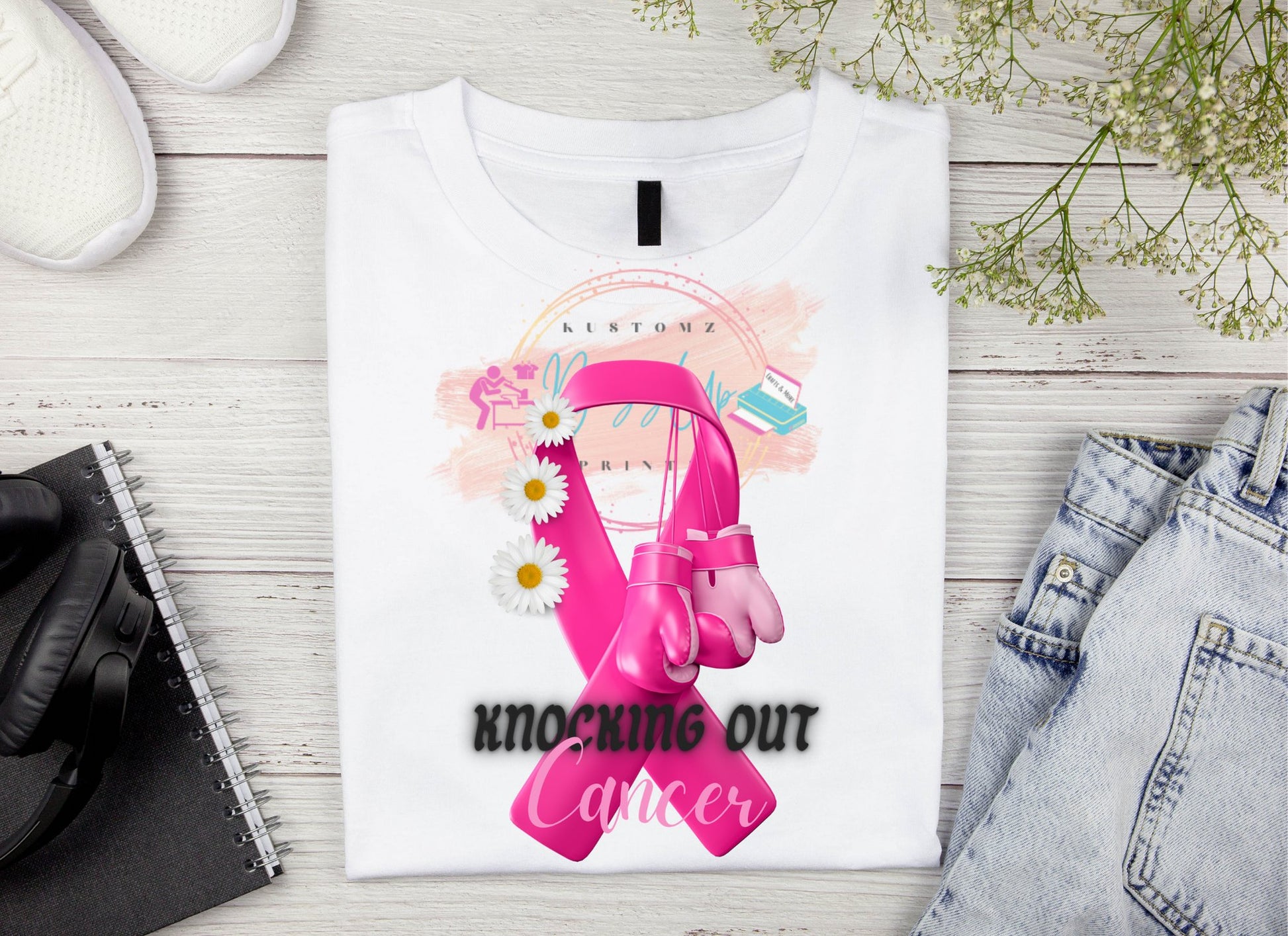 Breast Cancer Awareness Shirts-Knocking out - BozzUp Kustomz