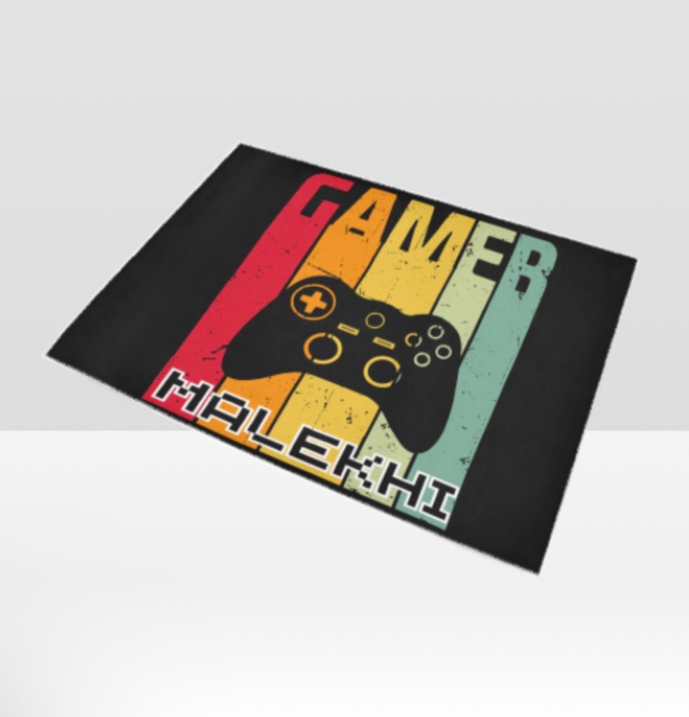 Gamer Area Rug -Personalized - BozzUp Kustomz