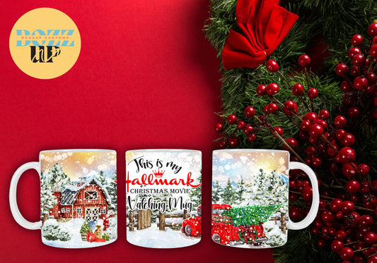 Hallmark Christmas Movie Watching Mug - BozzUp Kustomz