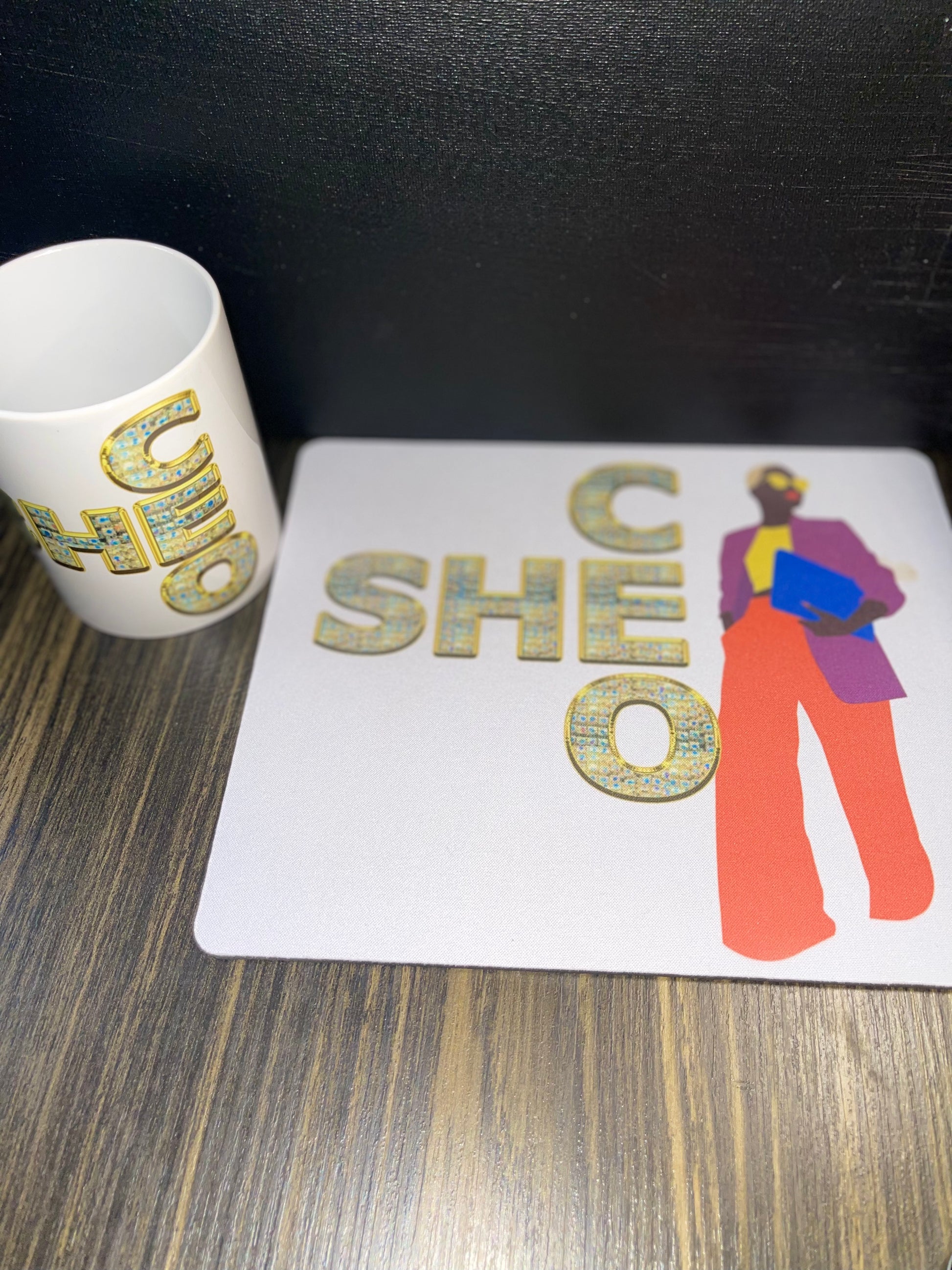 SheCeO Mug & Mousepad set - BozzUp Kustomz 