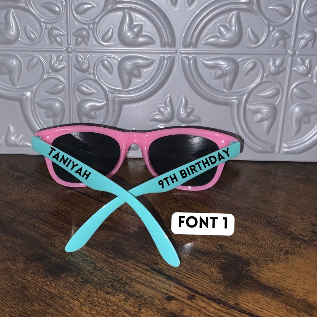 Personalized Sunglasses- Party Favors - BozzUp Kustomz