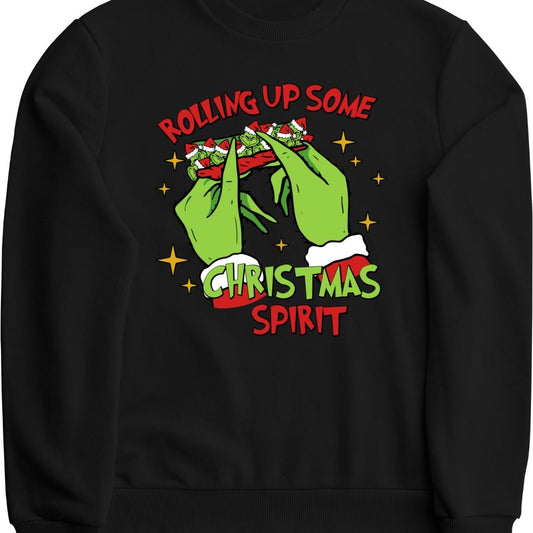 Rolling Up Christmas Spirit Sweatshirts - BozzUp Kustomz