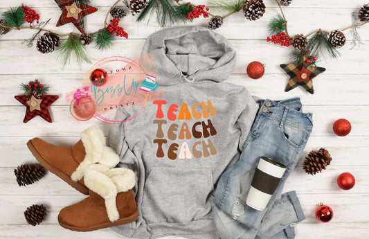 Teach-Retro Wave Hoodie