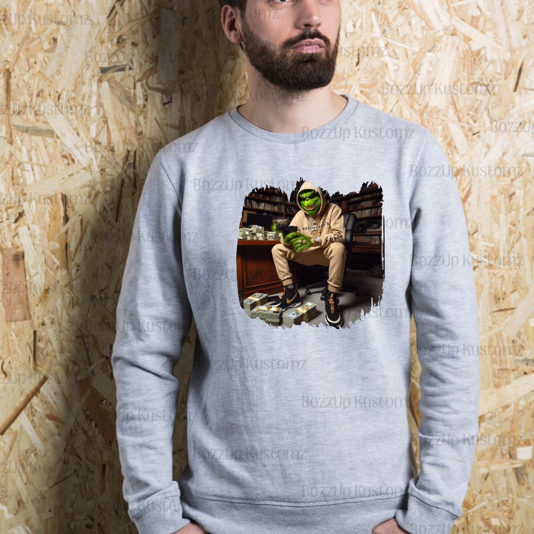 Thug Grinch Sweatshirts - BozzUp Kustomz