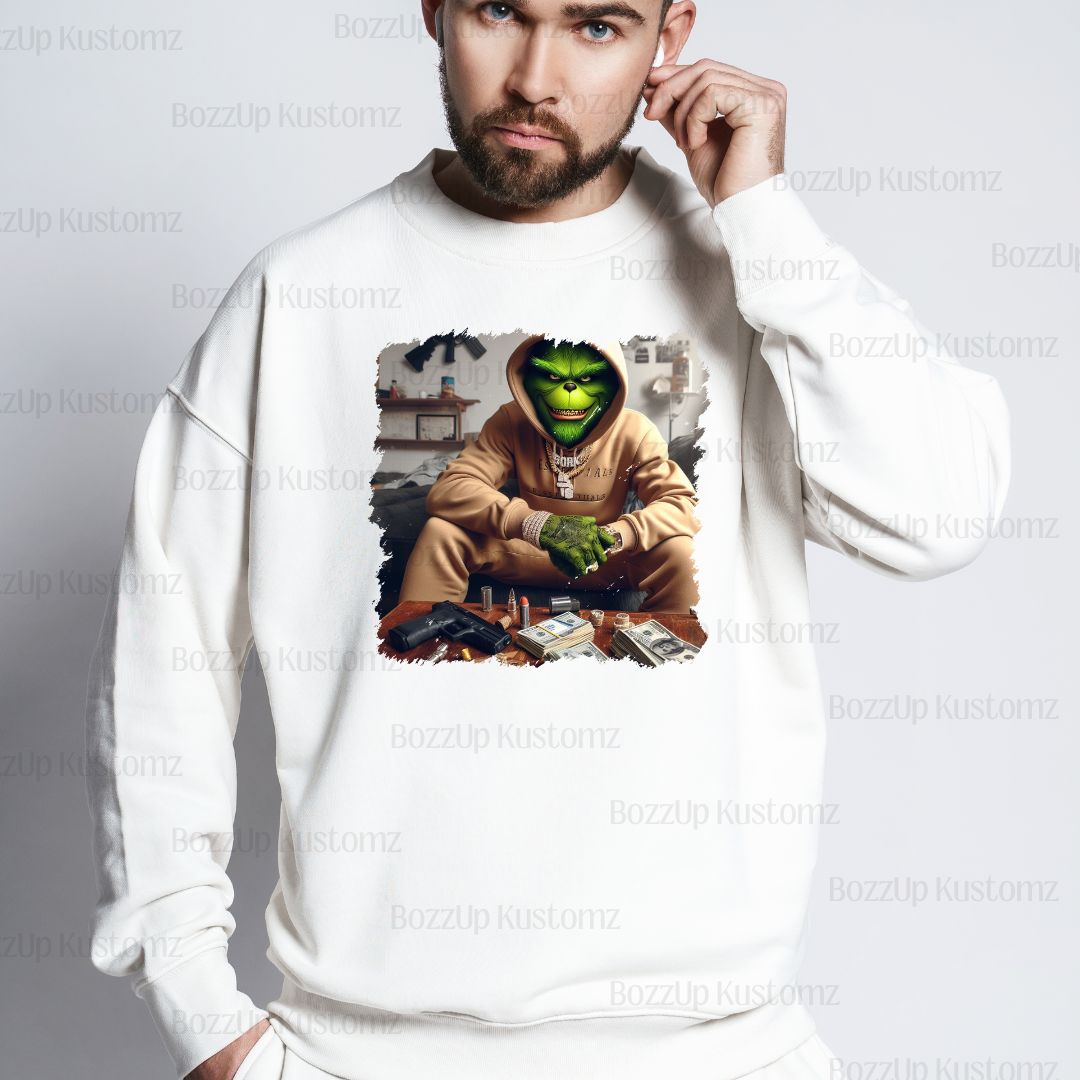 Thug Grinch Sweatshirts - BozzUp Kustomz