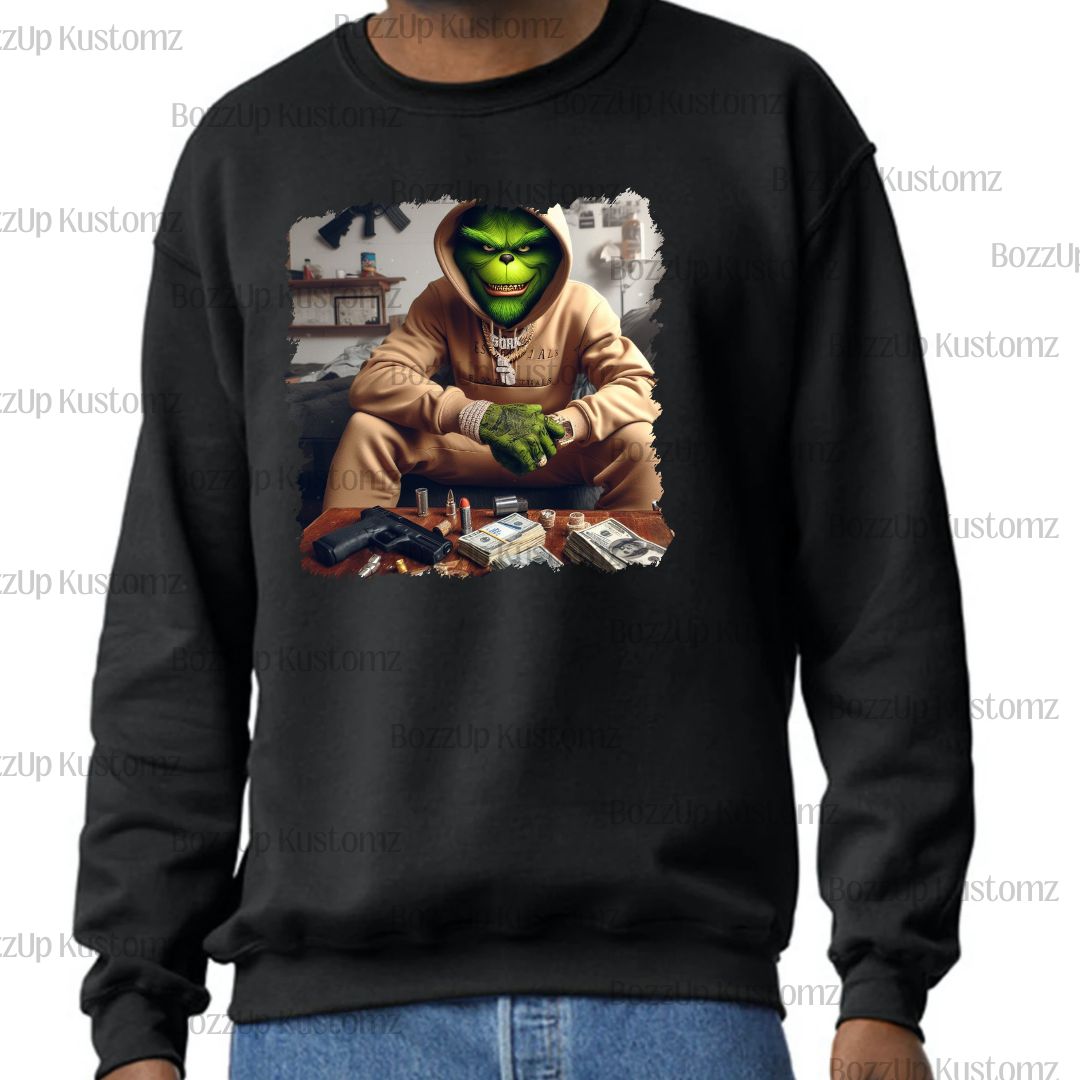 Thug Grinch Sweatshirts - BozzUp Kustomz