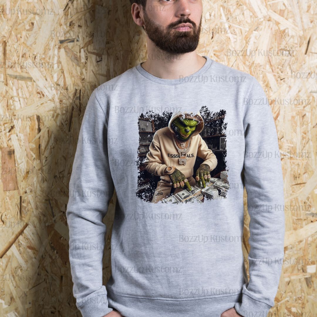 Thug Grinch Sweatshirts - BozzUp Kustomz