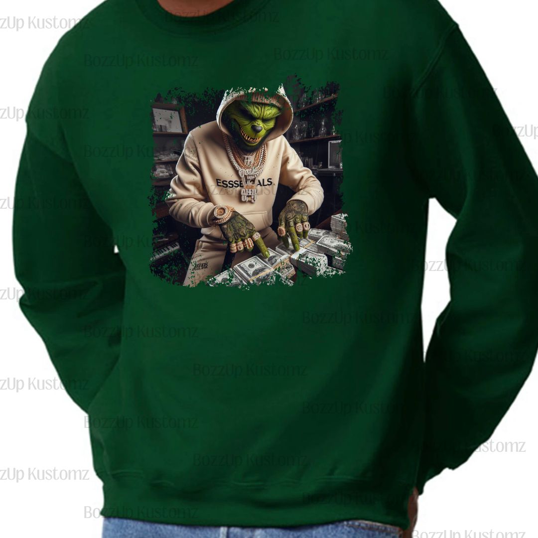 Thug Grinch Sweatshirts - BozzUp Kustomz