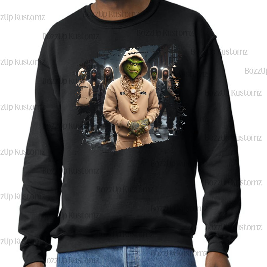 Thug Grinch Sweatshirts - BozzUp Kustomz