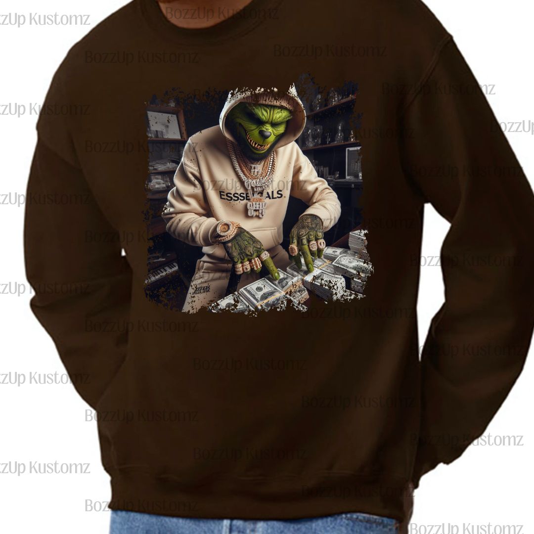 Thug Grinch Sweatshirts - BozzUp Kustomz