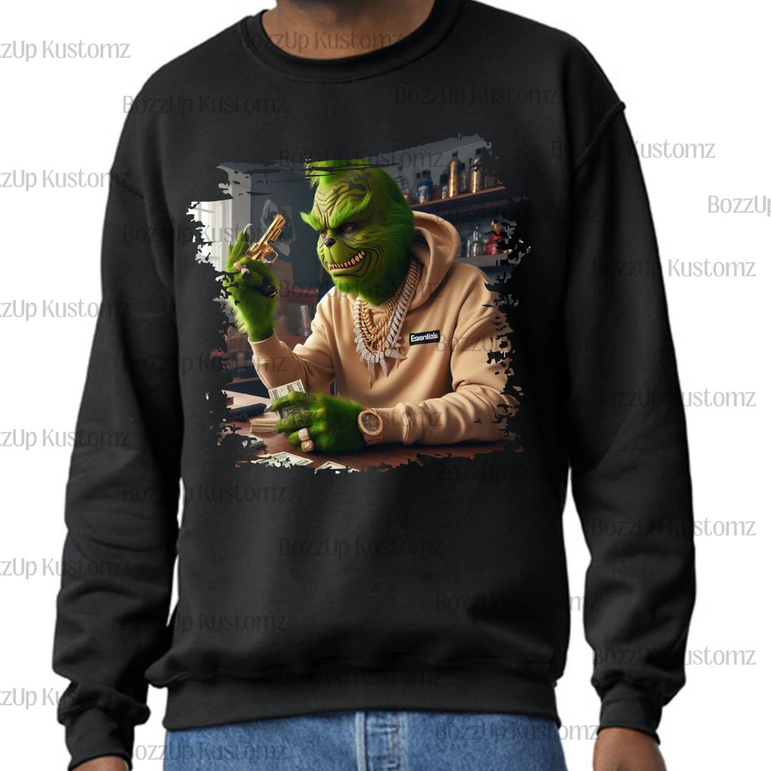 Thug Grinch Sweatshirts - BozzUp Kustomz