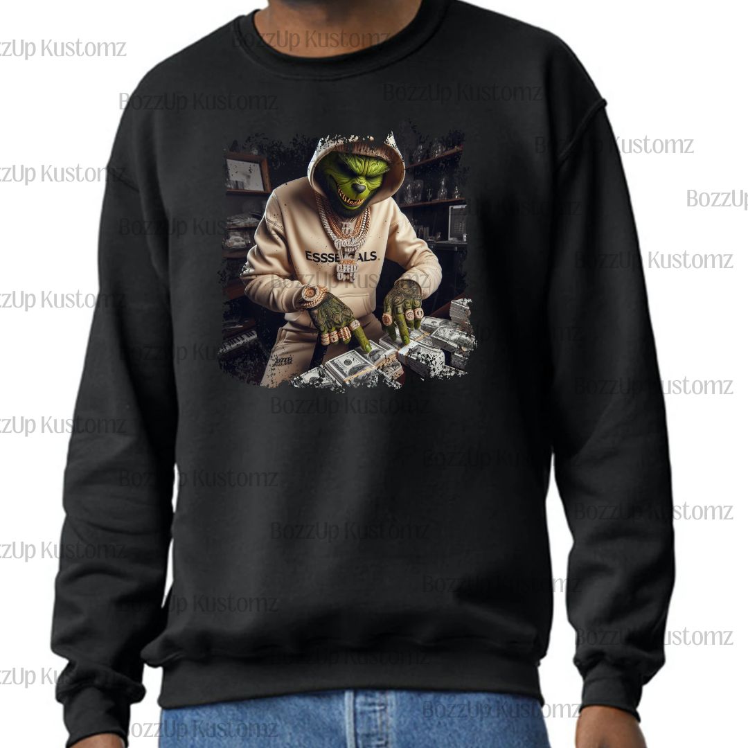 Thug Grinch Sweatshirts - BozzUp Kustomz