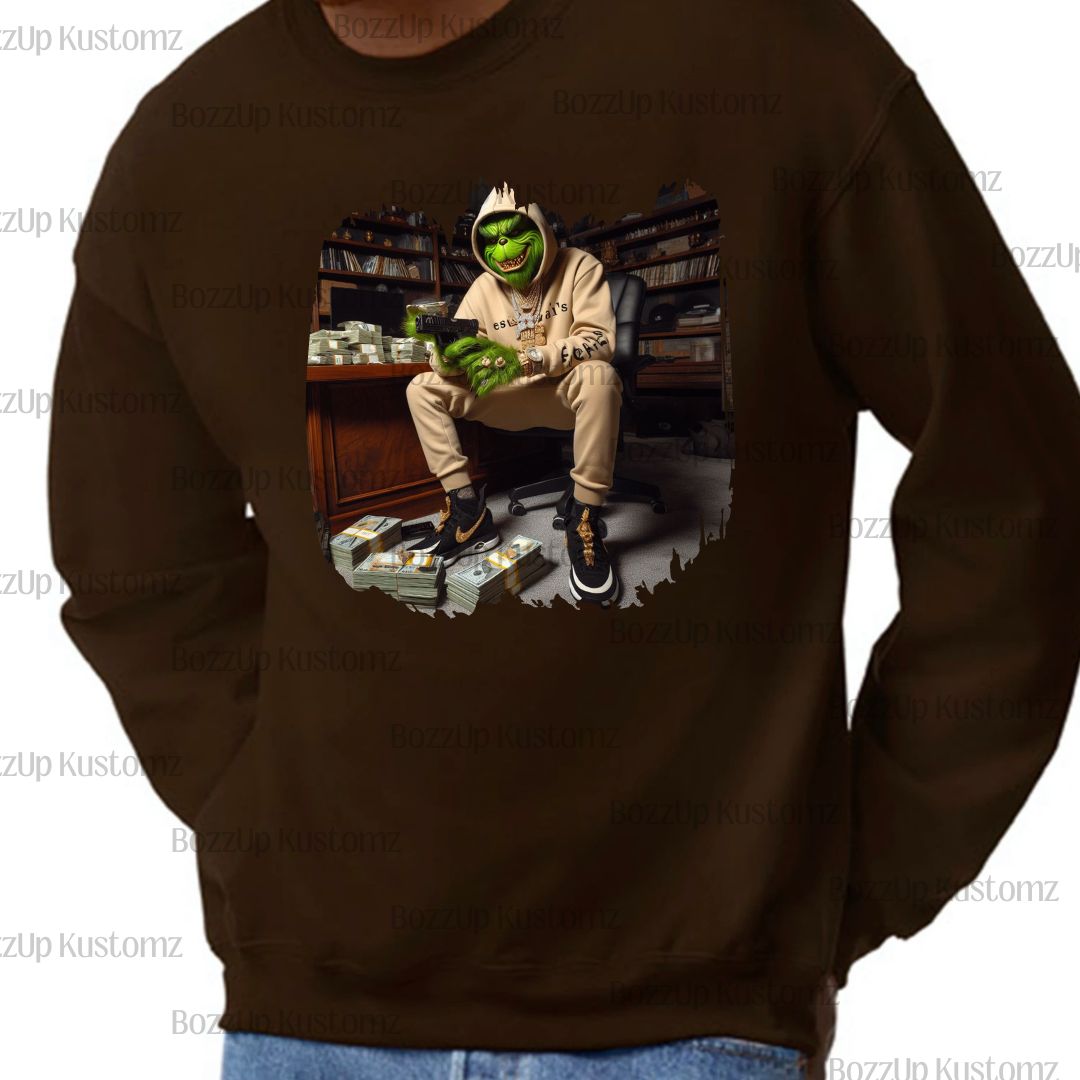 Thug Grinch Sweatshirts - BozzUp Kustomz