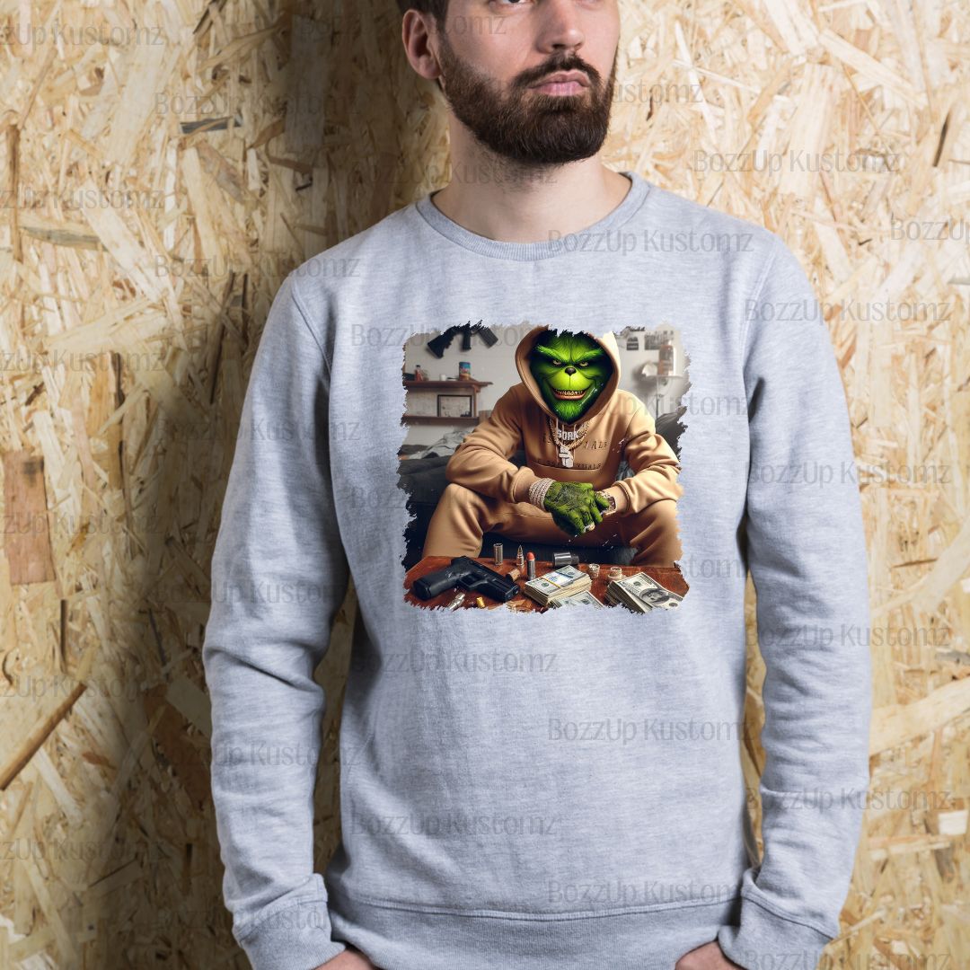 Thug Grinch Sweatshirts - BozzUp Kustomz